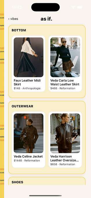 As If Soft Villain outfit middle section