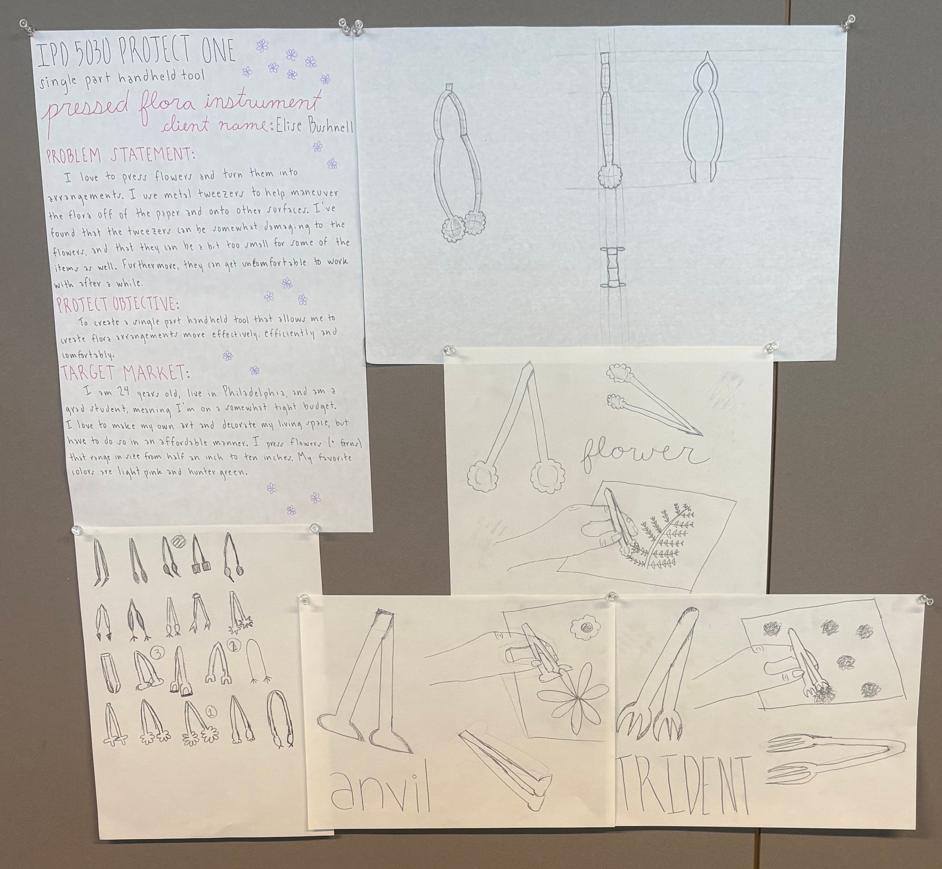 Flora Instrument concept sketches and early design directions